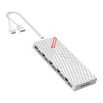 Hub controlador de fan am10 pwm 4pin + argb 3pin 10 portas