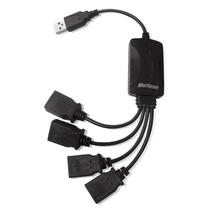 Hub de conexão USB 4 Portas Flexível 2.0 Preto AC042 Multilaser