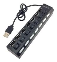 Hub De Usb 7 Portas 2.0 Hd Extensor High Speed Pen Drive Hd