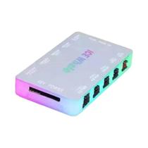 Hub De Ventiladores ARGB PWM De 10 Portas Com Controle Remoto E Interface De Energia SATA, Divisor 4