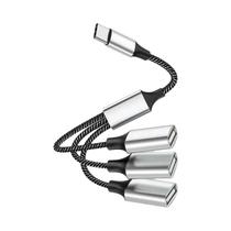 Hub Divisor De Cabo USB De 4 Portas Carregador Adaptador De Energia OTG Dock De Carregamento