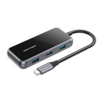 Hub Docking 5-em-1 USB-C PD 87W USB 3.0 5Gbps Vention Hub Docking 5-em-1 USB-C PD 87W USB 3.0 5Gbps Vention