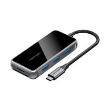 Hub Docking 7-em-1 USB-C 4K@30Hz PD 100W USB 3.0 Vention