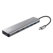 HUB DockStation Trust Dalyx USB-C, 7 em 1, para 2x HDMI, DisplayPort, 2x USB-A 3.2 Gen 1, USB-C 3.2 Gen 1, USB-C PD 100W - 25661 HUB DockStation Trust Dalyx USB-C, 7 em 1, para 2x HDMI, DisplayPort, 2x USB-A 3.2 Gen 1, USB-C 3.2 Gen 1, USB-C PD 100W - 25661