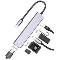 Hub Estação 7x1 Type C X Usb-c Pd Usb Sd Tf Hdmi 4k