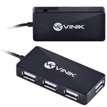 Hub Extensor USB 4 portas 2.0 Vinik p/ Computador, Notebook conector de mouse teclado pendrive Hub Extensor USB 4 portas 2.0 Vinik p/ Computador, Notebook conector de mouse teclado pendrive