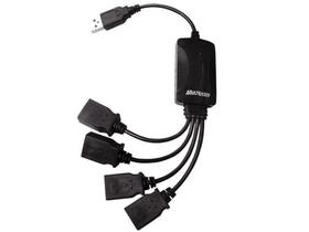 Hub Flexível USB 2.0 4 Portas - Multilaser AC042 Hub Flexível USB 2.0 4 Portas - Multilaser AC042