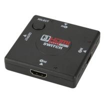 Hub Hdmi 3x1 Adaptador Cabo 3 Entradas E 1 Saída Hub Hdmi 3x1 Adaptador Cabo 3 Entradas E 1 Saída