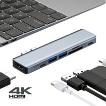 Hub Hdmi 4K Adaptador Usb-C PD Thunderbolt Compatível Macbook Pro e Air - Docking Station
