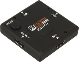 Hub Hdmi Switch 3x1 Adaptador Cabo 3 Entradas E 1 Saída