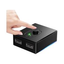Hub KVM USB 3.0 1x2 2x1 Bidirecional Para PC, Impressora, Teclado E Mouse Hub KVM USB 3.0 1x2 2x1 Bidirecional Para PC, Impressora, Teclado E Mouse