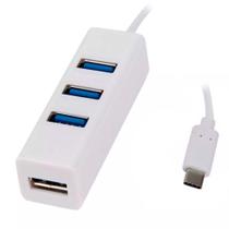 Hub MD9 Type C para 4x Portas USB 3.0, Branco - 9233