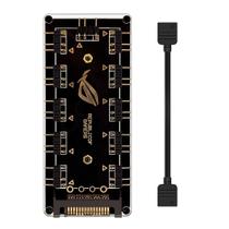 Hub Multi ARGB 5V 3 Pinos 10 Portas Com Proteção Plug Sata Hub Multi ARGB 5V 3 Pinos 10 Portas Com Proteção Plug Sata