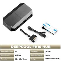 Hub Multi Fans 10 x 4 Pinos Deepcool Fh10 Controlador Pwm - Deep Cool