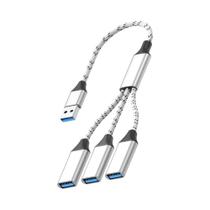 Hub Multifuncional USB Tipo C 3 Em 1 Adaptador OTG Transferência Rápida De Dados Para PC Laptop