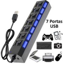 Hub Multiuso Conexão de Dados 7 Portas Usb 2.0