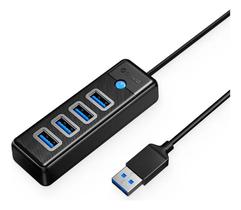 Hub Orico 5gbps Usb 3.0 4 Portas De Alta Velocidade Preto