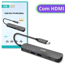 Hub para PC, Notebook, Celular e Tablets Hub 6 em 1 Multifuncional FAM