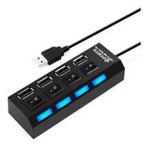 Hub Régua Usb 2.0 4 Portas Led Indicador Extensor Usb Rápido