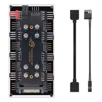 Hub RGB 12V 4 Pinos Multi Fans 3 e 4 Pinos até 8 Fans