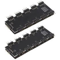 Hub RGB ASHATA Computer de 10 canais para placa-mãe PC Desktop