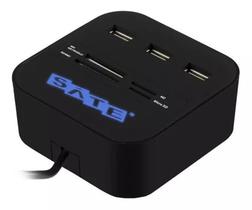 Hub Satellite A-hub07 3 Portas Usb 2.0 Com Leitor De Cartão