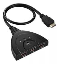 Hub Switch Hdmi 3x1 Extesor 3 Portas Hub Chaveador