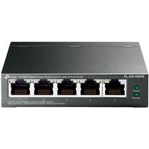 Hub Switch Tp Link Easy Inteligente Gigabit Tl Sg105Pe De 5 Portas Com Poe 4
