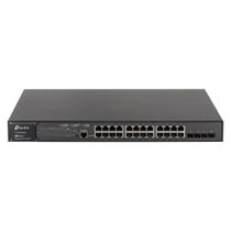 Hub Switch TP-Link TL-SG3428XMP 24 Portas Gigabit 8POE+4 Slots SFP+ 10G 1000Mbps - Cinza
