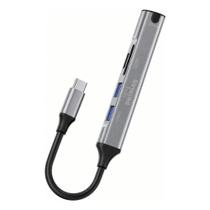 Hub tipo c 5 em 1 (2xusb2.0, 1xusb3.0, micro sd, tf) peining pei-hub23