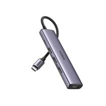Hub Ugreen Usb-c 3.0 Para 1 Usb-c 4 Usb-a Portas Cm473 20841 Cinza Hub Ugreen Usb-c 3.0 Para 1 Usb-c 4 Usb-a Portas Cm473 20841 Cinza