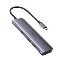 Hub Ugreen USB-C 5 em 1, com HDMI, 3x USB 3.0, PD Power Converter, Cinza - 50209 Hub Ugreen USB-C 5 em 1, com HDMI, 3x USB 3.0, PD Power Converter, Cinza - 50209