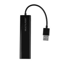 Hub Usb 2.0 3 Portas 450 Mbps Preto AC304 Multilaser