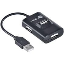 Hub USB 2.0 4 Portas HUV-10 Preto - Vinik - Vinik Hub USB 2.0 4 Portas HUV-10 Preto - Vinik - Vinik