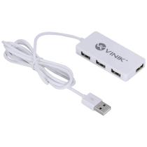 Hub USB 2.0 4 Portas HUV-20 Branco Vinik 29594