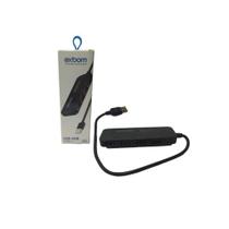 Hub Usb 2.0 480mbps 4 em 1 com Carregamento Inteligente Exbom UH-25 Hub Usb 2.0 480mbps 4 em 1 com Carregamento Inteligente Exbom UH-25