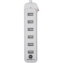 Hub USB 2.0 7 Portas Branco