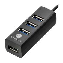 HUB USB 2.0 Bright - 4 Portas - Plug and Play - 0059