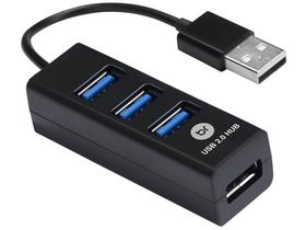 HUB USB 2.0 Bright - 4 Portas - Plug and Play - 0059