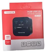 Hub USB 2.0 com 3 Portas e Leitor de Cartão de Memória 480Mbps MST-008