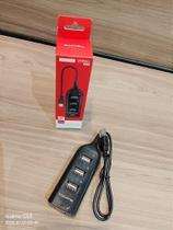 HUB USB 2.0 com 4 Portas de Alta Velocidade 480Mbps - Tomate MST-005 HUB USB 2.0 com 4 Portas de Alta Velocidade 480Mbps - Tomate MST-005
