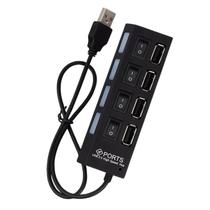 Hub USB 2.0 com 4 Portas Pc Hd Pen Drive Compacto Eficiente Hub USB 2.0 com 4 Portas Pc Hd Pen Drive Compacto Eficiente