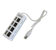 Hub Usb 2.0 Com 4 Saidas com Cabo USB 100 Cm - Branco Hub Usb 2.0 Com 4 Saidas com Cabo USB 100 Cm - Branco