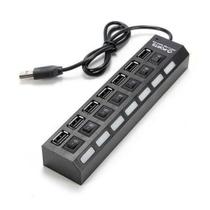 Hub Usb 2.0 Com 7 Portas Switch On/Off E Led Indicador - Fy Hub Usb 2.0 Com 7 Portas Switch On/Off E Led Indicador - Fy