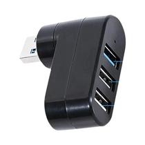 Hub USB 2.0 De Alta Velocidade Com 1 Para 3 Portas, Adaptador Rotativo, Extensor Mini Splitter Para Hub USB 2.0 De Alta Velocidade Com 1 Para 3 Portas, Adaptador Rotativo, Extensor Mini Splitter Para