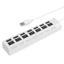 Hub Usb 2.0 Hi-Speed 7 Portas Suporte HDD 500Gb