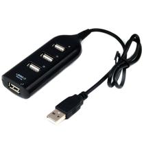 HUB USB 2.0 MD9, 4 Portas, Preto - 7437 HUB USB 2.0 MD9, 4 Portas, Preto - 7437