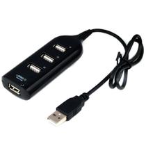 HUB USB 2.0 MD9, 4 Portas, Preto - 7437