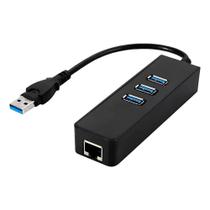 Hub USB 3.0 3 Portas + 1 Porta Gigabit - SOLUCAO