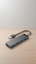 Hub USB 3.0 4 Portas 5Gbps com Micro USB Auxiliar Hub USB 3.0 4 Portas 5Gbps com Micro USB Auxiliar
